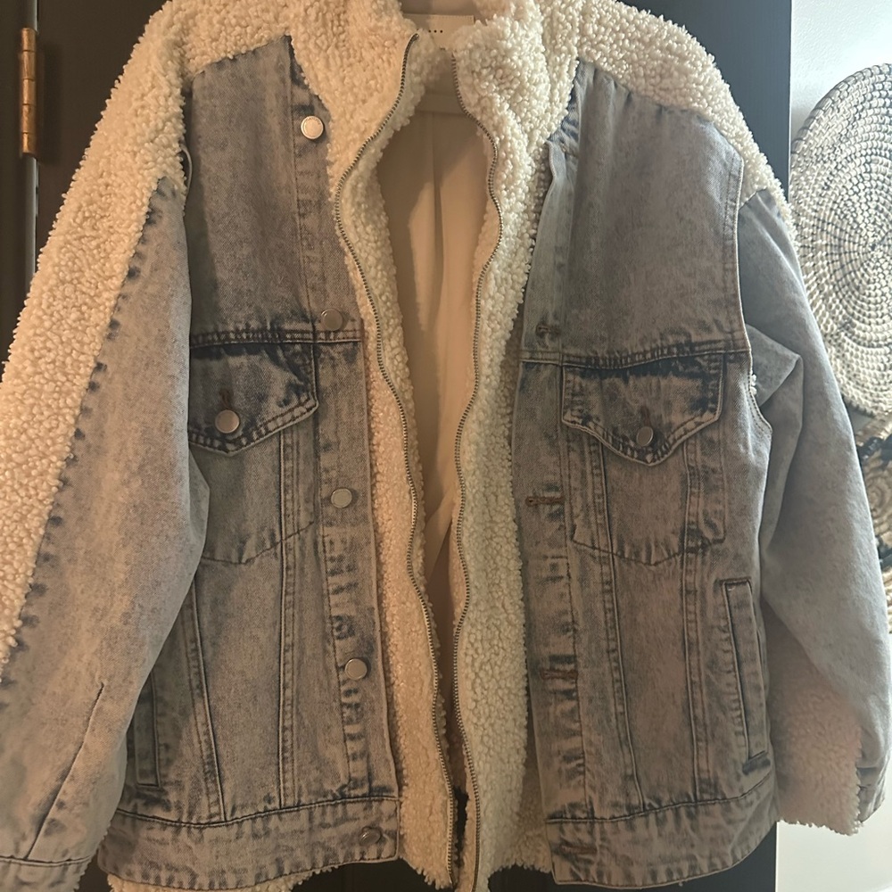 Denim and Sherpa Jacket